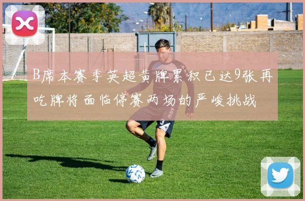 B席本赛季英超黄牌累积已达9张再吃牌将面临停赛两场的严峻挑战
