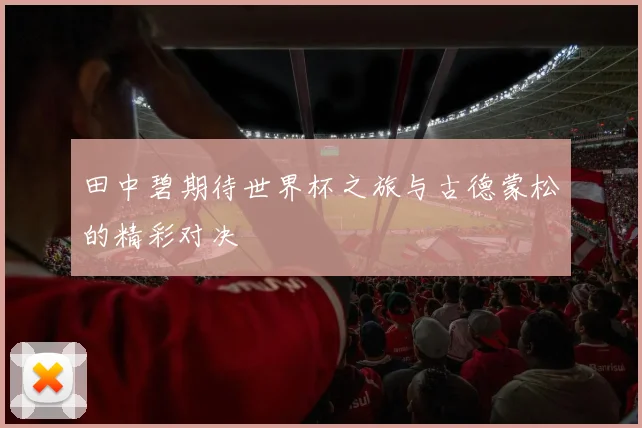 田中碧期待世界杯之旅与古德蒙松的精彩对决